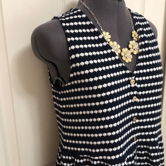 Loft Jacquard V-neck Swing Dress - Picture 7 of 16